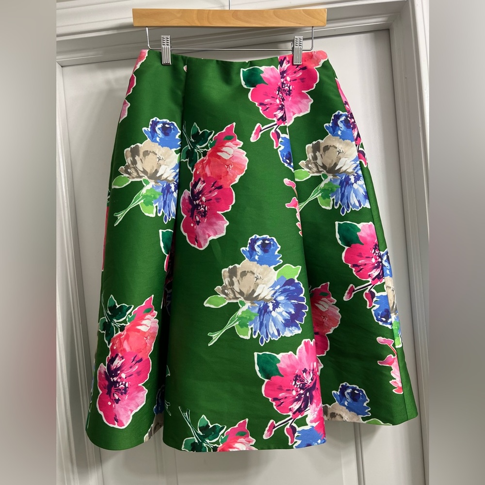Kate Spade Floral A-Line Skirt with Pockets